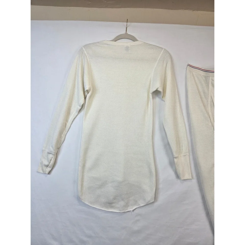 Vintage Morgan Mills ARCTEX Thermal Underwear Set Small Made in USA Long Johns